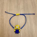 Βραχιόλι μακραμέ minion κεντημένο με χάντρες Miyuki