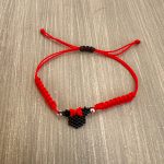 Βραχιόλι μακραμέ με την Minnie κεντημένη με χάντρες Miyuki