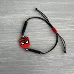 Βραχιόλι μακραμέ με τον Spiderman κεντημένο με χάντρες Miyuki