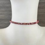 Βραχιόλι με μωβ πέτρες καθρέφτης