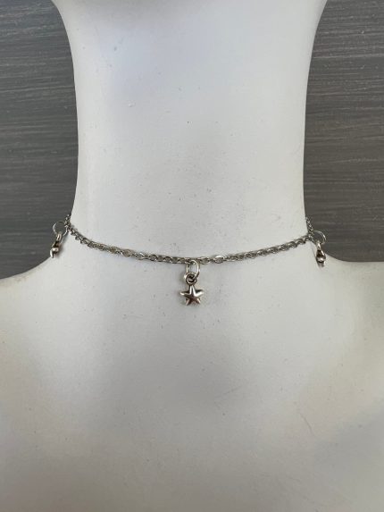Ασημί βραχιόλι με αστέρια