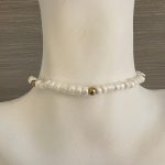 Βραχιόλι λευκές χάντρες