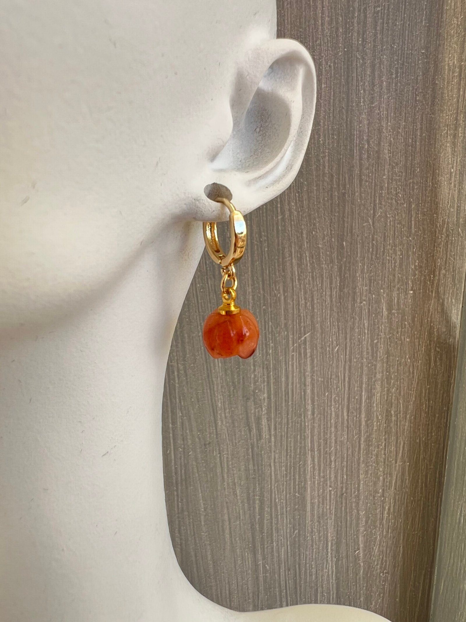 EAR41W-scaled-1.jpeg Χρυσοί κρίκοι με κολοκύθες - Image 1