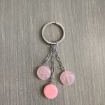 Μπρελόκ με ροζ χάντρες