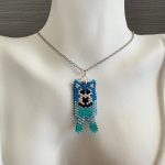 Κολιέ Bluey κεντημένο με χάντρες Miyuki