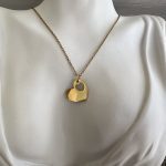 Κολιέ χρυσή καρδιά με χρυσή αλυσίδα