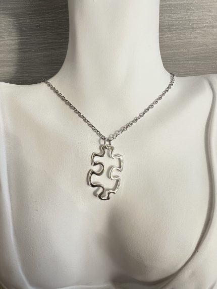 Κολιέ παζλ με αλυσίδα