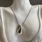 Κολιέ ασημί σταγόνα με ασημί αλυσίδα