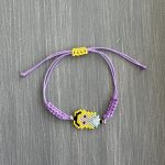 Βραχιόλι μακραμέ πριγκίπισσα κεντημένο με χάντρες Miyuki