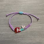 Βραχιόλι μακραμέ Ariel μικρή γοργόνα κεντημένο με χάντρες Miyuki