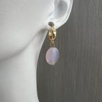 Χρυσοί κρίκοι με φεγγαρόπετρες