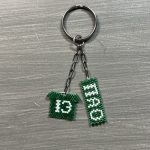 Μπρελόκ Παναθηναϊκός κεντημένο με χάντρες Miyuki