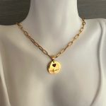 Κολιέ Love με χρυσή αλυσίδα