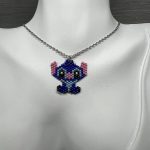Κολιέ με τον Stitch κεντημένο με χάντρες Miyuki