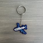 Μπρελόκ αεροπλάνο κεντημένο με χάντρες Miyuki