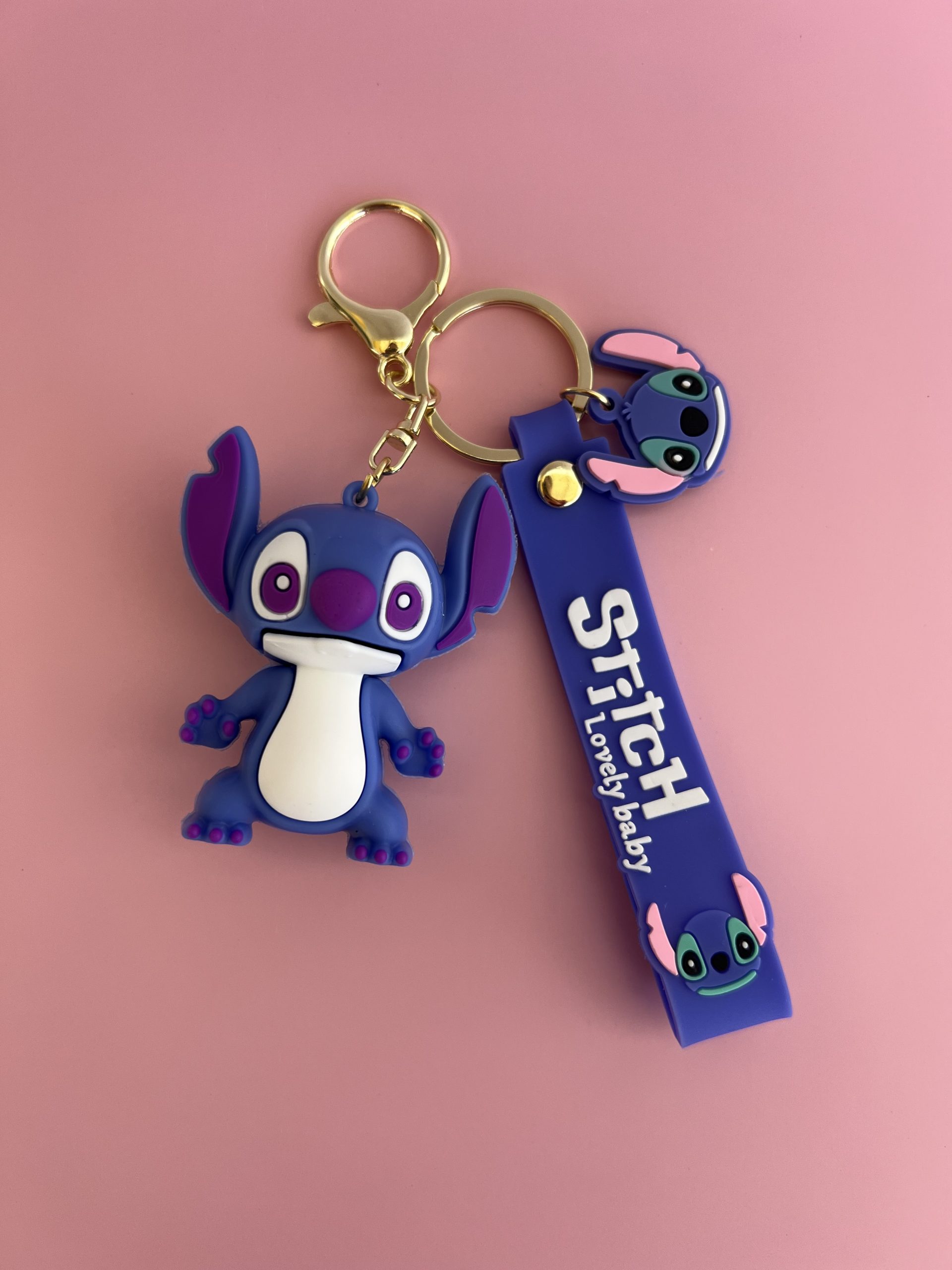 KEY88 Μπρελόκ Stitch μωβ - Image 1