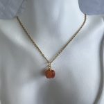 Κολιέ κολοκύθα με χρυσή αλυσίδα