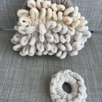 Puffy Bag Beige Multi 14cm