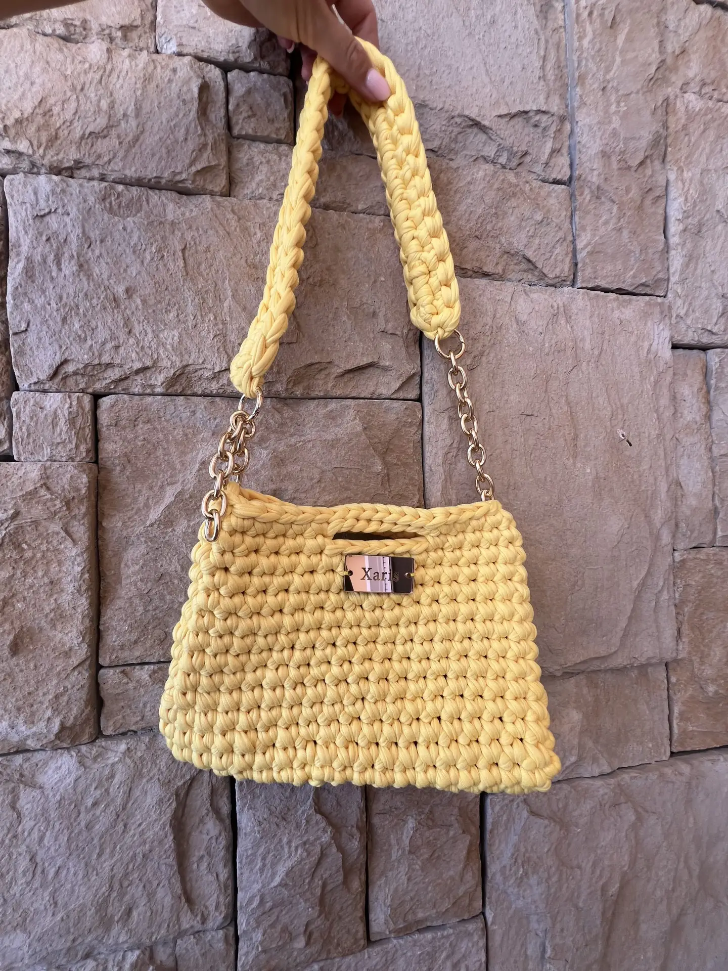 BG41 Τσάντα πλεκτή “Lemonita" - Image 1