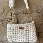 Τσάντα πλεκτή “White Pearl”
