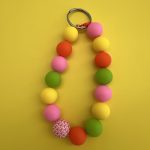 Μπρελόκ πολύχρωμες χάντρες