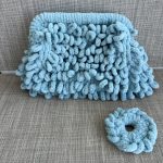 Puffy Bag Dusty Blue 25cm