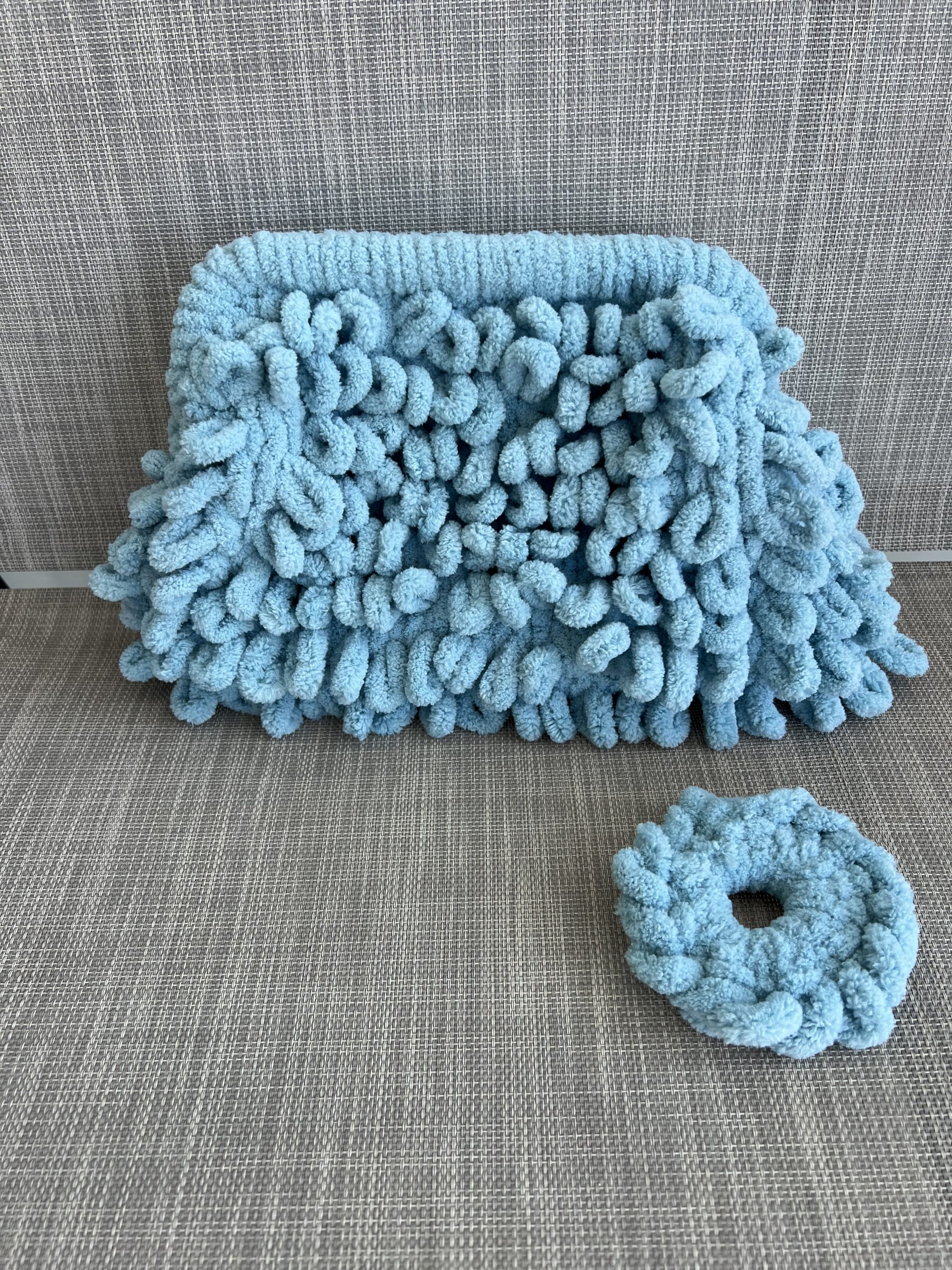 BG75 Puffy Bag Dusty Blue 25cm - Image 1