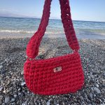 Τσάντα πλεκτή “Red Passion”