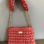 Τσάντα πλεκτή “Peach”