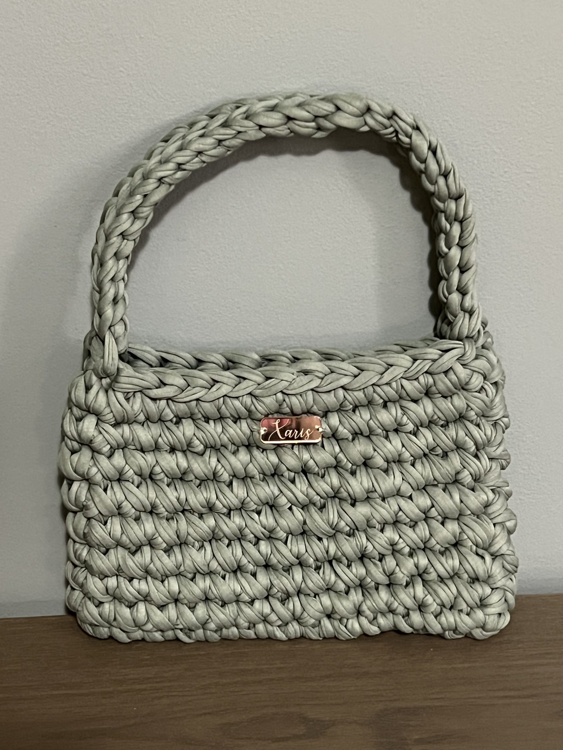 BG87 Τσάντα πλεκτή “Light Olive” - Image 1