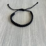 Βραχιόλι μακραμέ μαύρο