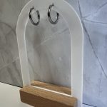 Ασημί κρίκοι διάμετρος 1,5 εκ.