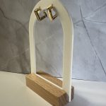 Χρυσοί κρίκοι με πολύχρωμα ζιργκόν