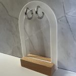 Ασημί σφυρήλατοι κρίκοι διάμετρος 1 εκ.