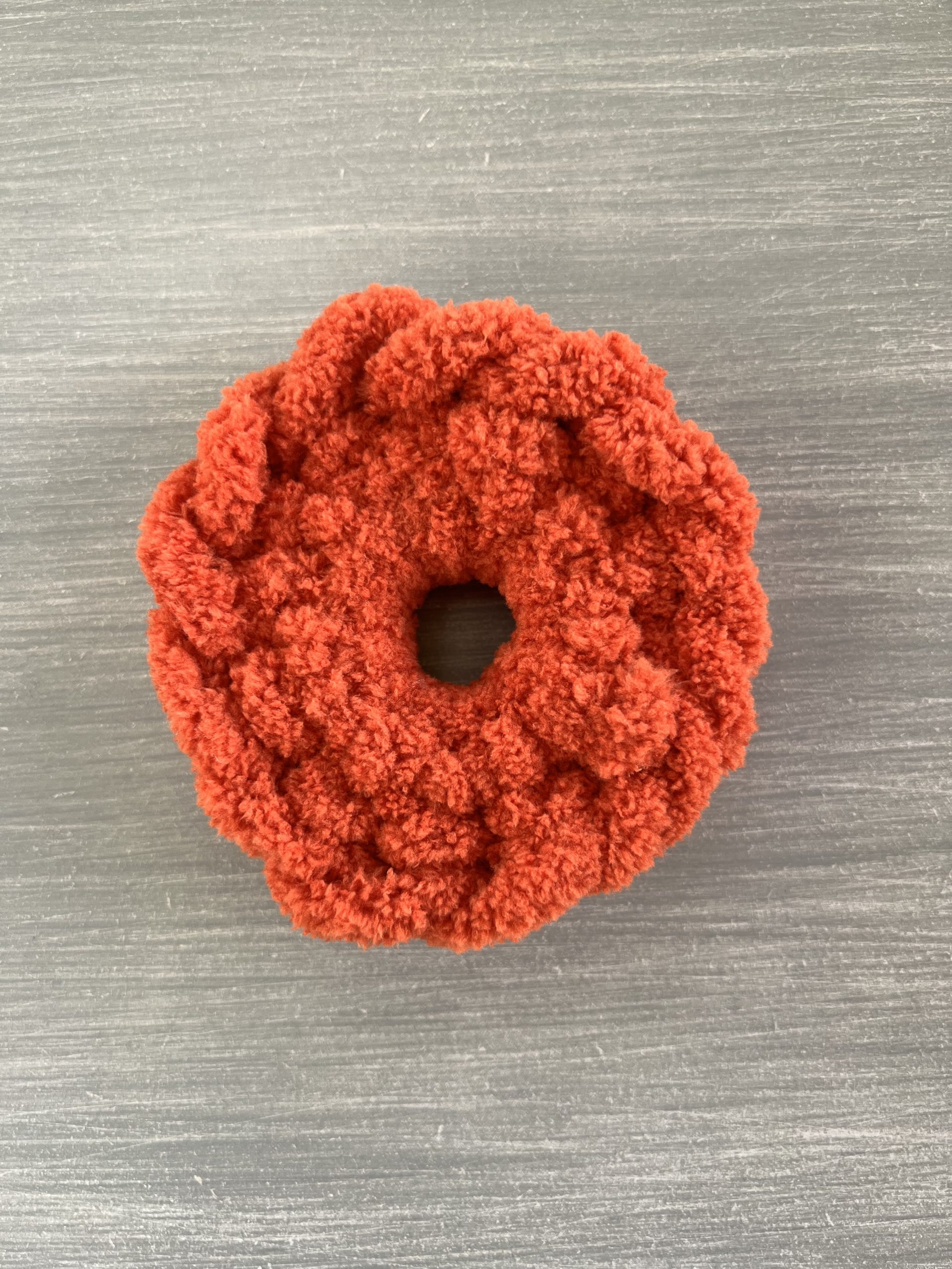 HR125 Puffy Scrunchie Dark Orange - Image 1