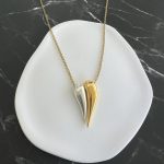 Κολιέ καρδιά με χρυσή αλυσίδα