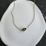 Κολιέ μάτι με χρυσή αλυσίδα