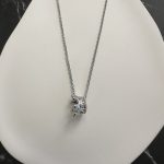 Κολιέ κορώνα με ασημί αλυσίδα