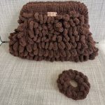 Puffy Bag Dark Coffee 25cm