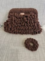 Puffy Bag Dark Coffee 25cm