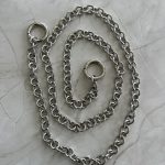 Ασημί αλυσίδα για τσάντα με κρίκους