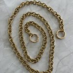 Χρυσή αλυσίδα για τσάντα με κρίκους
