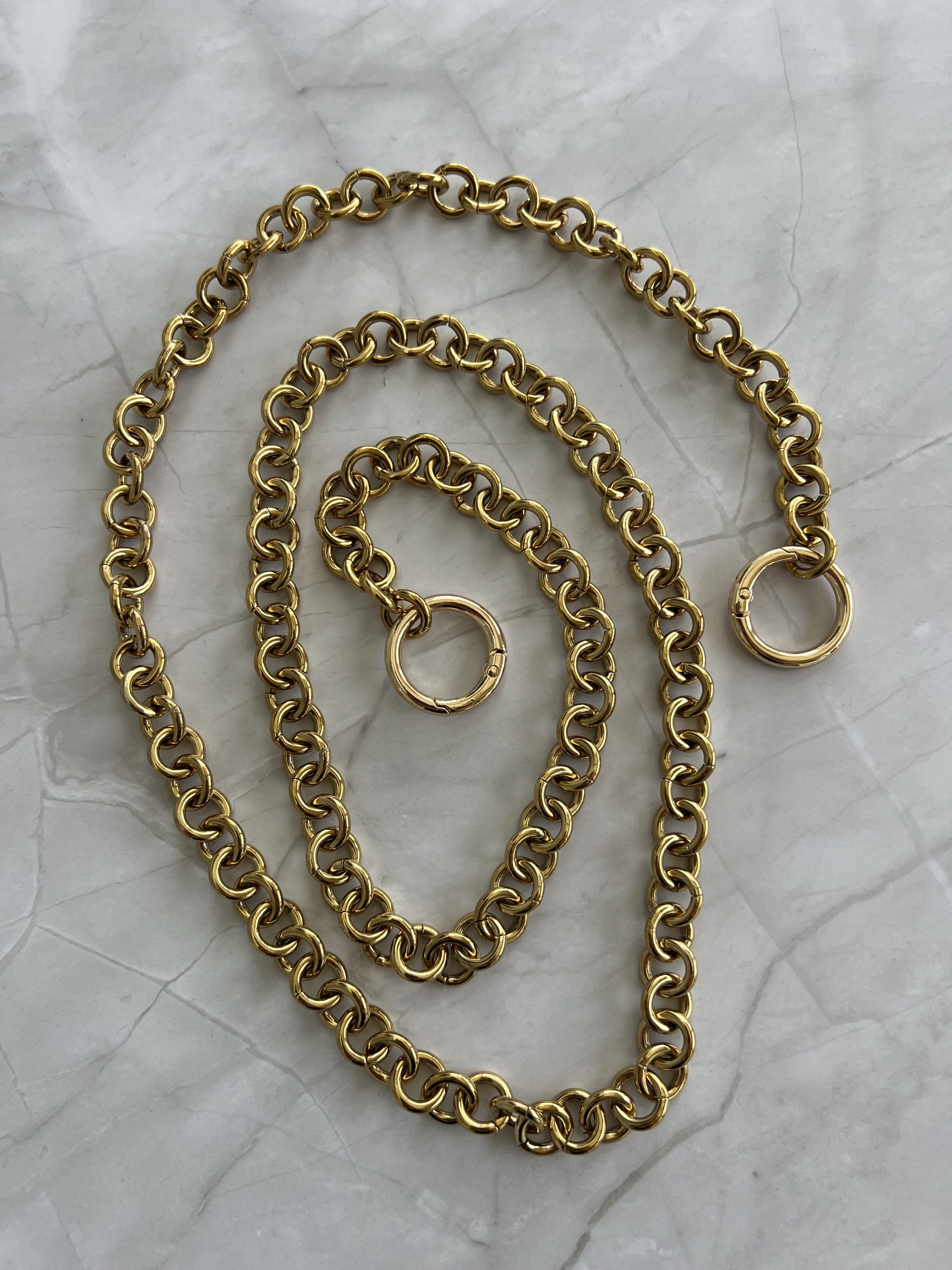 CH9 Χρυσή αλυσίδα για τσάντα με κρίκους - Image 1