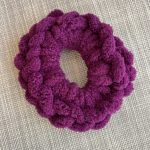 Puffy Scrunchie Dark Plum