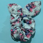 Scrunchie Stitch & Angel με αυτάκια σιελ