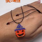 Κολιέ Halloween κεντημένο με χάντρες Miyuki