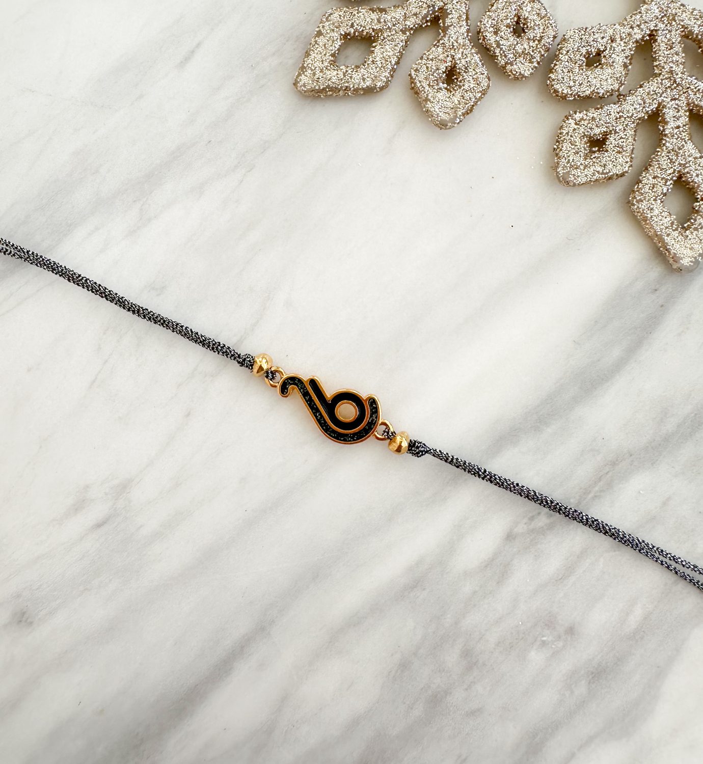 2027701 Crystal Cord Charm Bracelet - Image 1