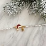 Santa Pearl Charm Bracelet