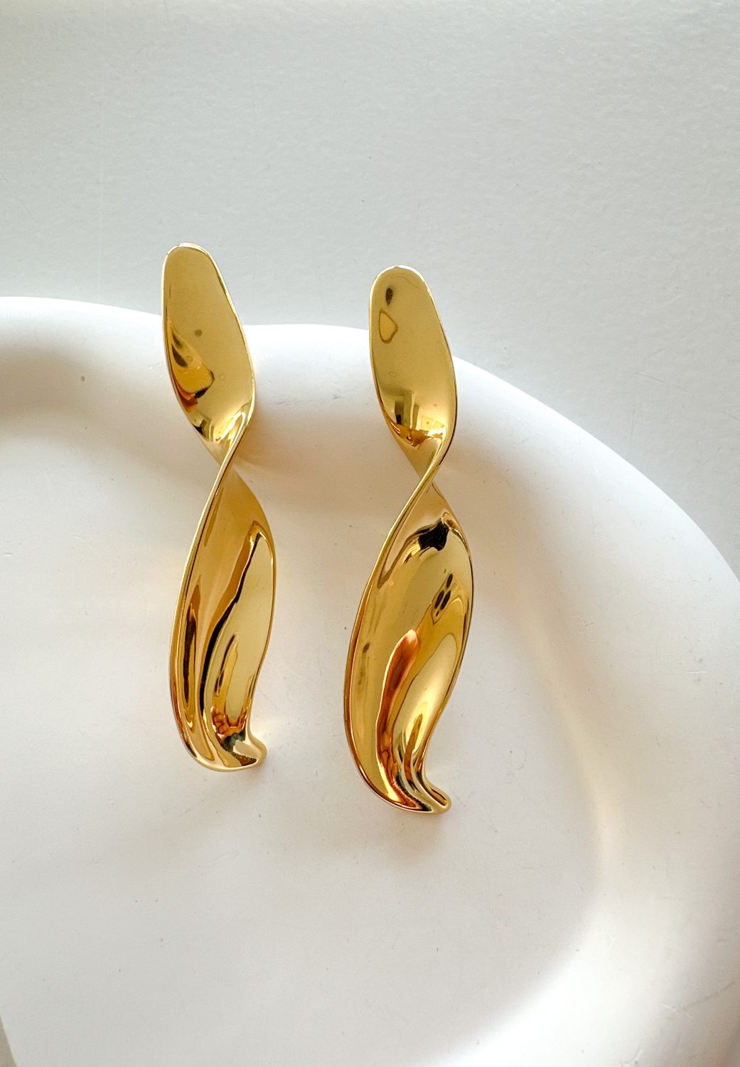 2688401 Long Twisted Earrings - Image 1