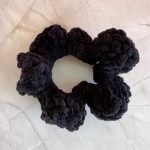 Λαστιχάκι για τα μαλλιά μαύρο βελουτέ